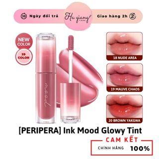   HOẢ TỐC  Son Tint Bóng Peripera Ink Mood Glowy Tint 18 -19 -20 Son Peripera Mood Ink: Màu 30 và 32 Tone da 