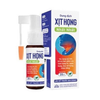  Dung Dịch Xịt Họng Nhất Nhất Hỗ Trợ Giảm Ngứa Họng Ho Viêm Họng Amidan Thanh Quản Khản Tiếng 