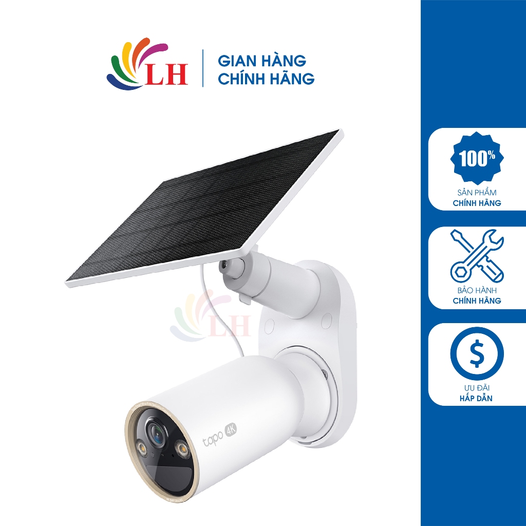 Camera an ninh năng lượng mặt trời TP-Link Tapo AI Kit Solar-Powered Security C460 KIT - Hàng chính 