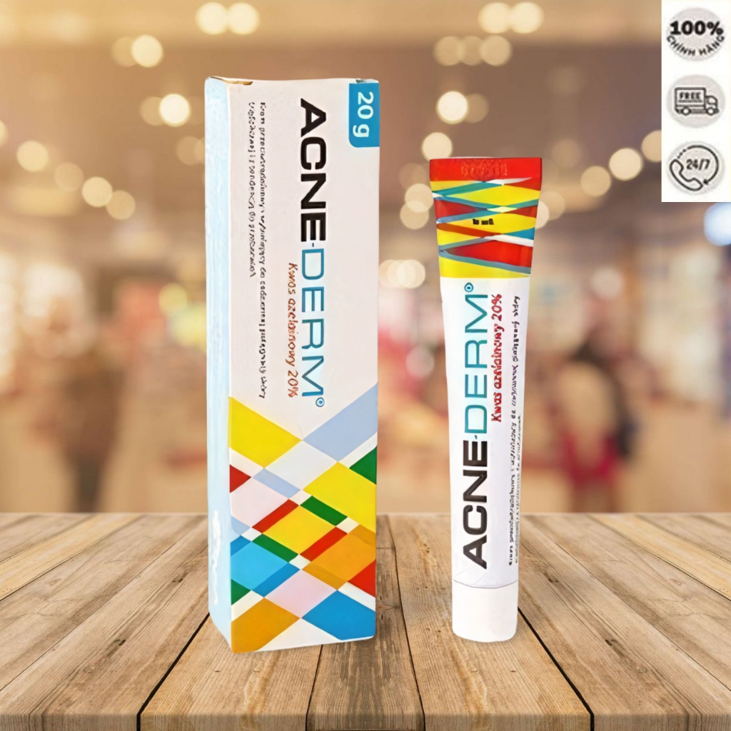 HÀNG SẴN [20g]Kem giảm mụn, làm trắng da Acne Derm 20% Azelaic(Acnederm)