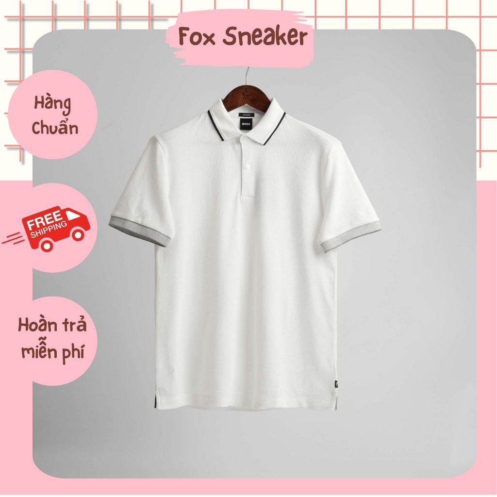 Polo Boss Trắng Hàng Chính Hãng | Fox Sneaker