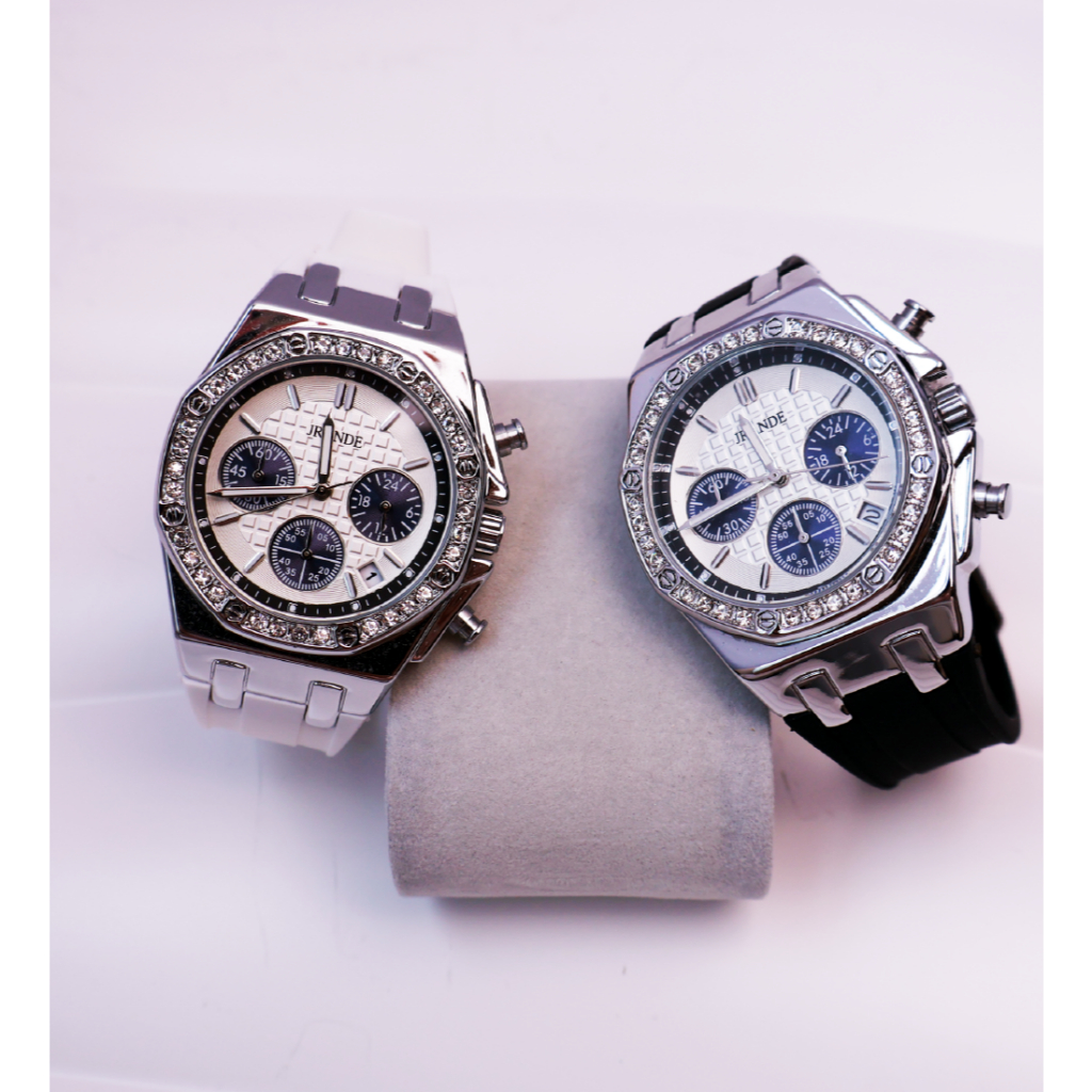 Đồng hồ nữ Jrande 9330 mặt tròn đính đá
