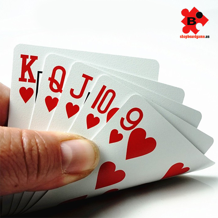 Bài poker nylon không thấm nước 100% plastic cảm giác đã tay