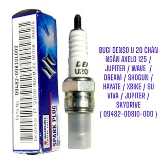 Bugi DENSO U20 chân ngắn axelo 125, wave, dream, jupiter, shogun, xbike, hayate, su viva.