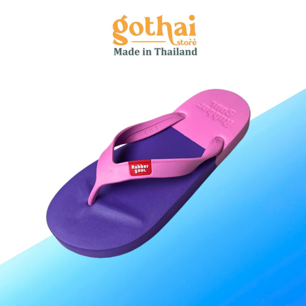 Dép nữ Thái Lan quai xỏ ngón thời trang, chất cao su non siêu êm Rubbersoul Balance