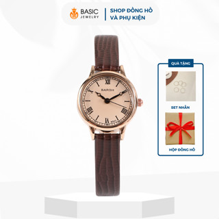  Đồng hồ nữ thời trang vintage BARSH DH06 mặt nhỏ dây da mềm ôm tay phong cách Hàn Quốc Basic Jewelry 