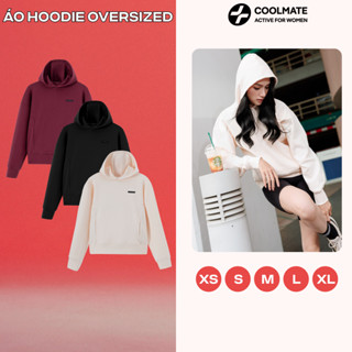   MUA2GIẢM50%  HƯƠNG GIANG x COOLMATE   Áo thu đông Hoodie Nữ có mũ áo nỉ mềm mại giữ nhiệt giữ ấm 