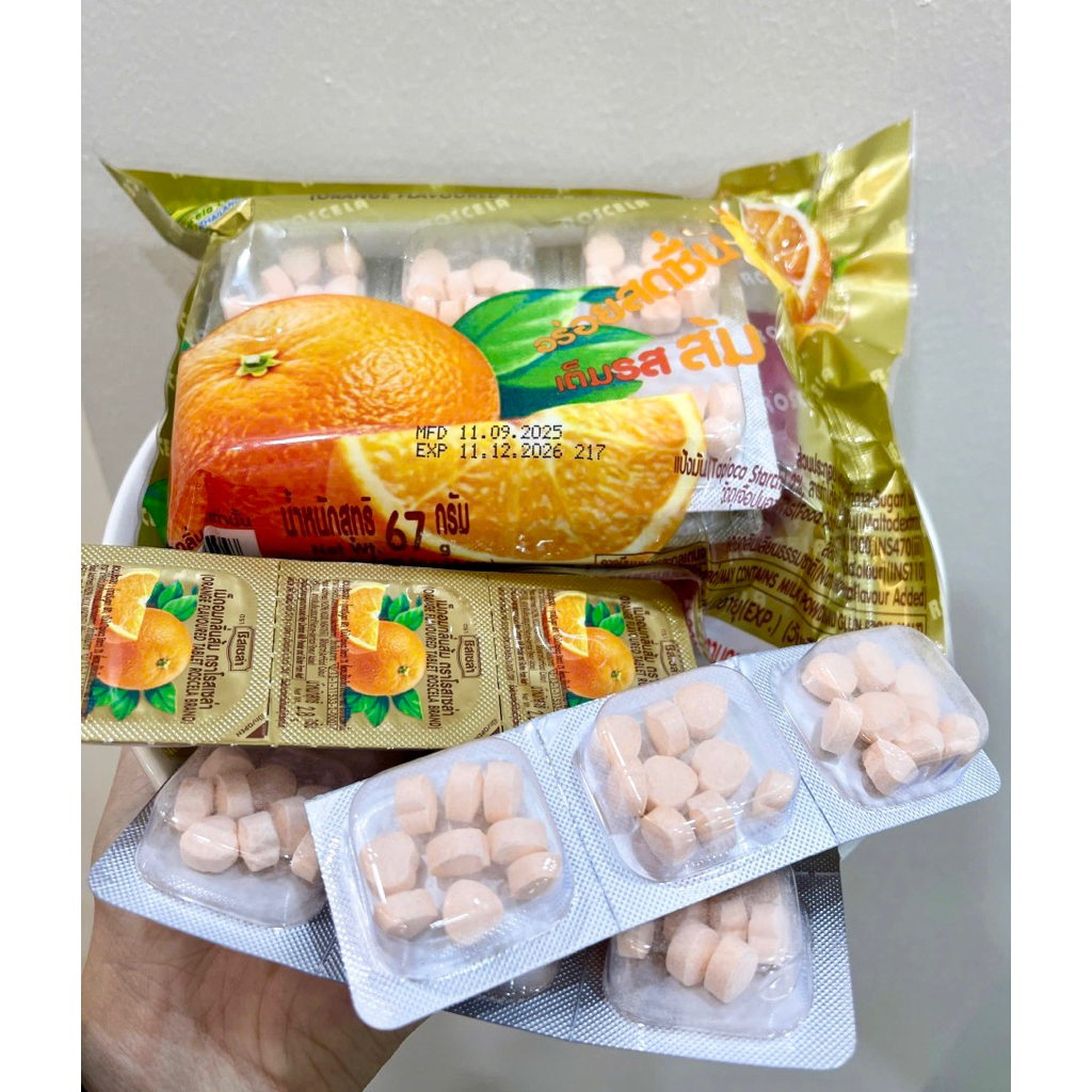 Kẹo Cam Vitamin C Thái Lan,  Kẹo C Trái Tim Kẹo Cam Tuổi Thơ, Tiệm ăn vặt