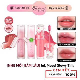   FREESHIP HOẢ TỐC  Son Kem Tint Bóng Peripera Ink Mood Glowy Tint Son Tint Bóng Ink Mood Glowy Tint nhẹ môi lâu trôi 