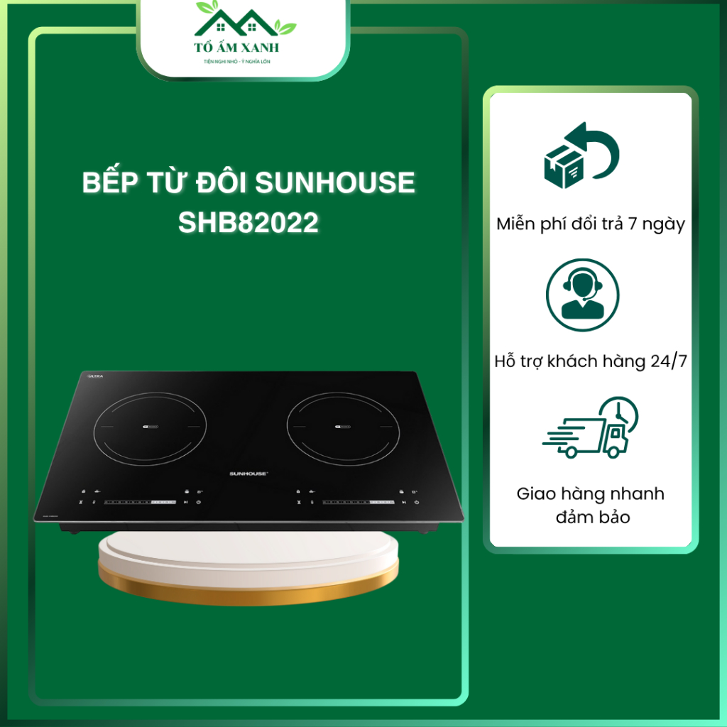Bếp từ đôi Sunhouse SHB82022