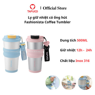  Ly giữ nhiệt TAFUCO 500ml Inox 316 Fashionista Coffee Tumbler  hồng bạc vàng xanh  