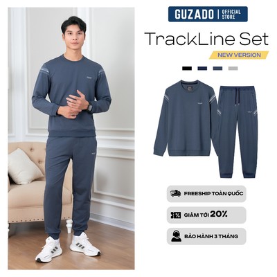 Set Bộ Thu Đông GUZADO Vải Nỉ Da Cá Thấm Hút Thoáng Khí, Giữ Nhiệt Tốt, Thời Trang Nam Cao Cấp GBN03-GCBN25W003