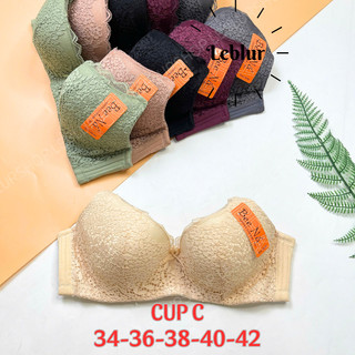  Áo ngực ren Bigsize Thái Lan không mút áo lót cup C có gọng nâng ngực nội y Bee Ná 9363 Leblur 