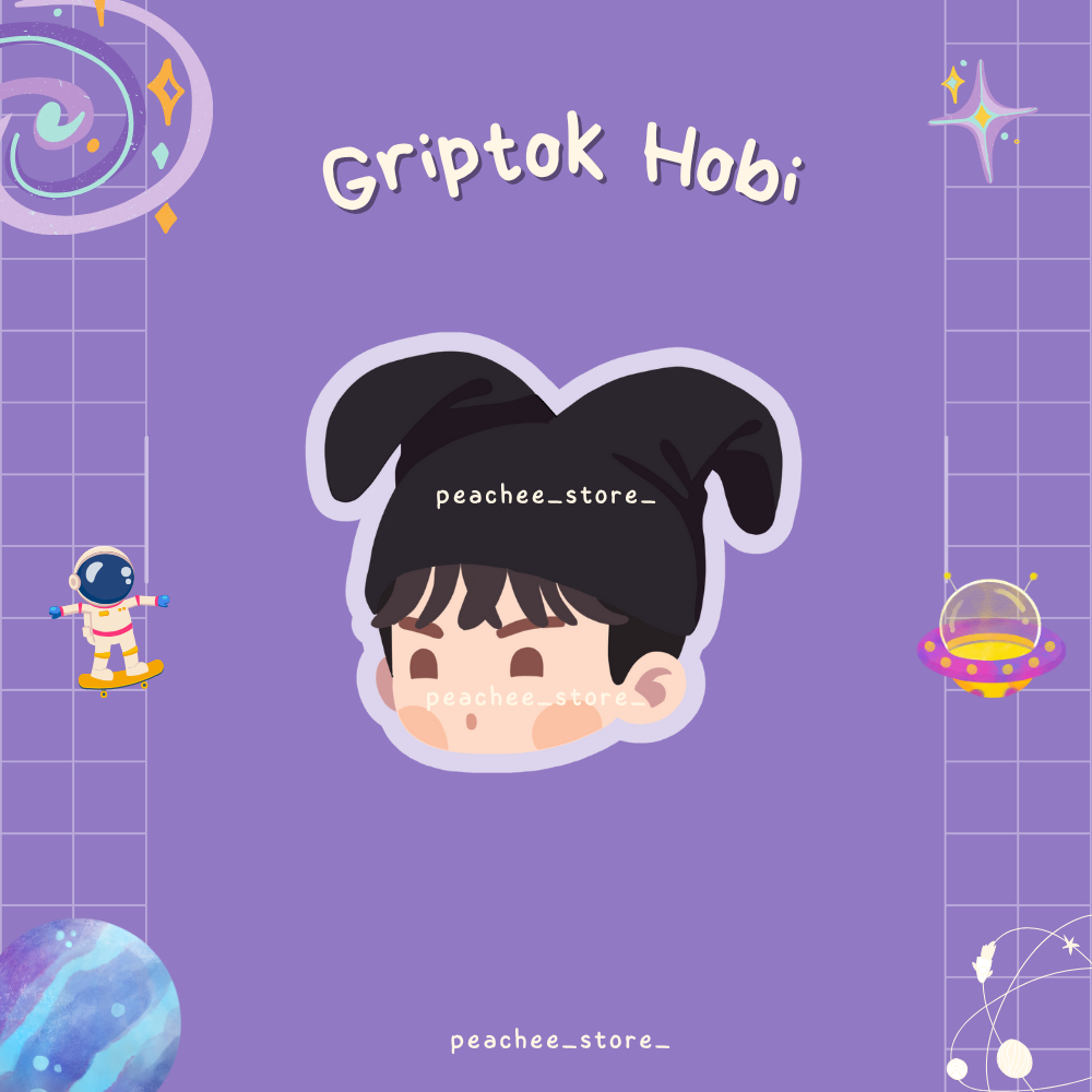 Giá đỡ điện thoại jhope jack in the box chibi griptok popsocket phụ kiện điện thoại nhựa mica