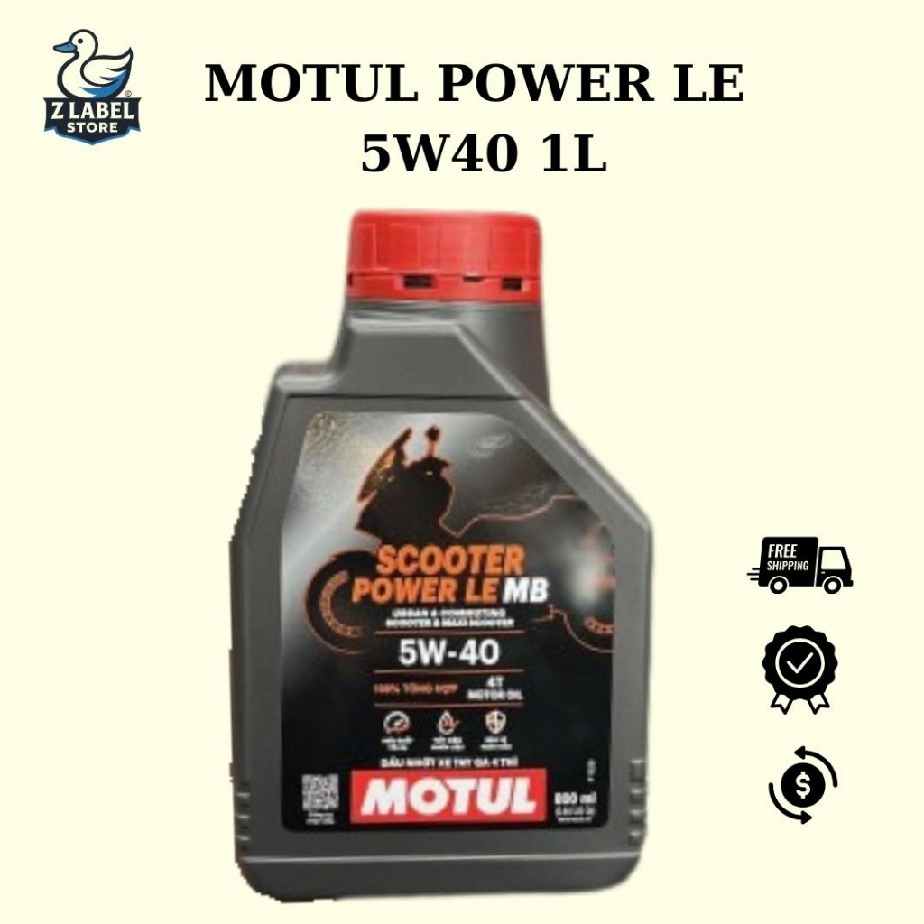 MOTUL SCOOTER POWER LE 5W40 1L (XE GA)