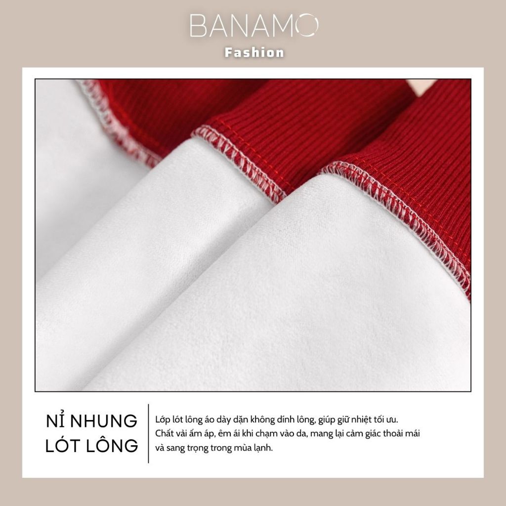 Áo Sweater nữ BIGSIZE Banamo áo nỉ trơn phối cổ bẻ sơ mi caro cài nút basic Hàn Quốc dễ thương 3900 | BigBuy360 - bigbuy360.vn