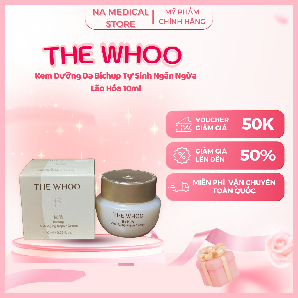 Kem Dưỡng Bichup Tái Sinh Tự Nhuận Whoo Bichup Anti-Aging Repair Cream 10ml