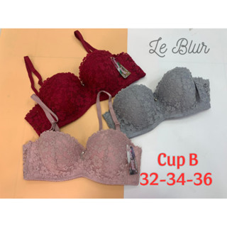  Áo lót nữ ren cúp ngang áo ngực quả lớn có độn bản vừa Thái Lan Sisterhood 284 Leblur 
