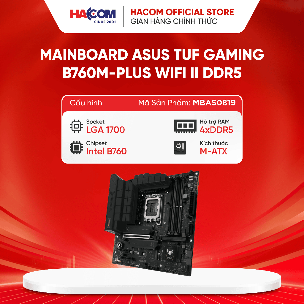 Mainboard ASUS TUF GAMING B760M-PLUS WIFI II DDR5