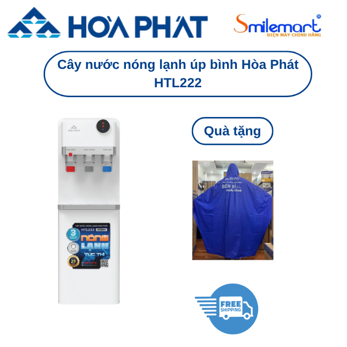 Cây nước nóng lạnh úp bình Hòa Phát HTL222 (FHCT111) / HTL223 (FHCT112) / HTL238 (FHCT114)- Bảo hành
