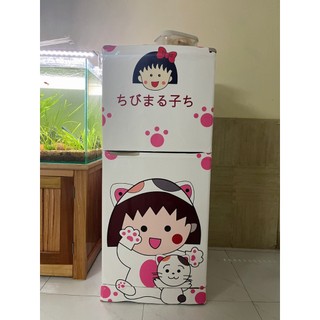 Decal dán Tủ Lạnh MARUKO CUTE chất liệu cao cấp