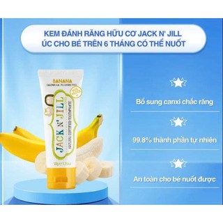 Kem đánh răng chuối Jack N'Jill, Úc (50g)