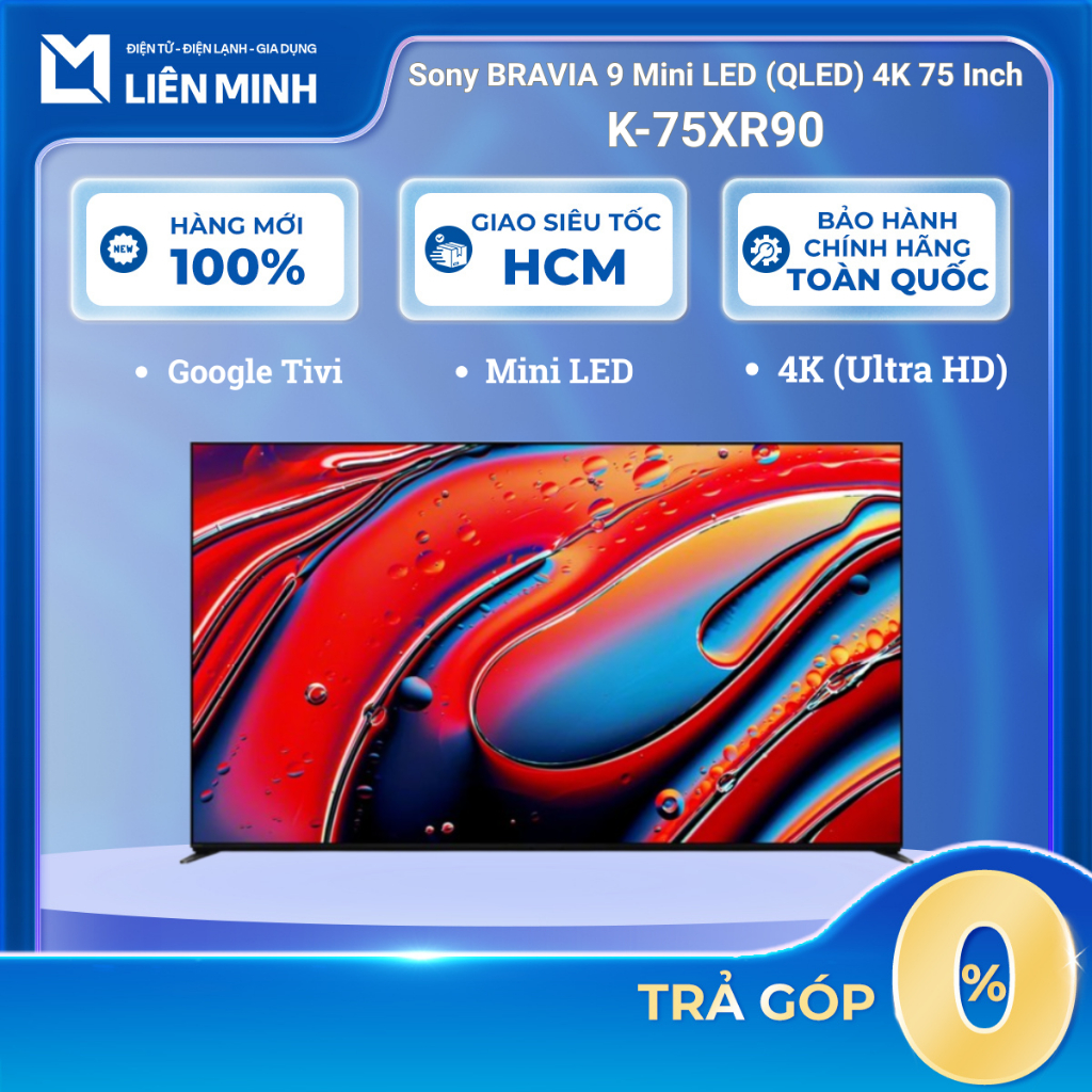 K-75XR90 - BRAVIA 9 Tivi Mini LED (QLED) SONY 75 Inch - [SHIP 0Đ HCM]