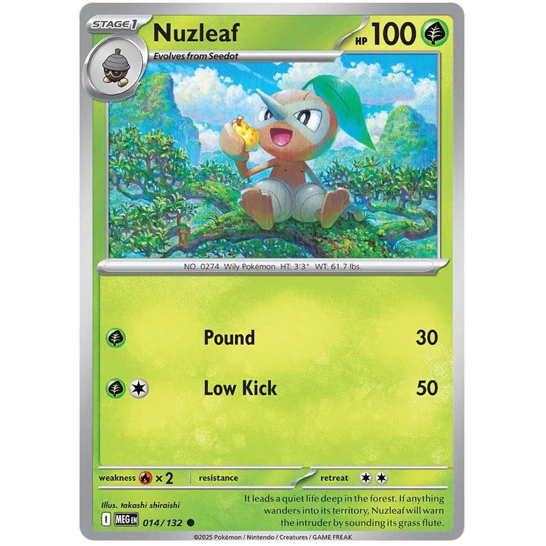 MEG - Pokemon TCG - 014/132 - Nuzleaf - Common