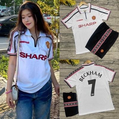 Bộ Quần Áo bóng đá Retro CLB MU 1999  - Vải Gai Thái Chuẩn thi đấu