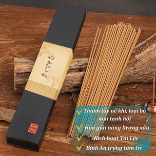  Nhang Trầm Hương Không Tăm - BẢO TRẦM LINH HƯƠNG Cao Cấp Thơm Tự Nhiên Xông Sạch Phòng Đồ Thờ Cúng Phong Thủy 