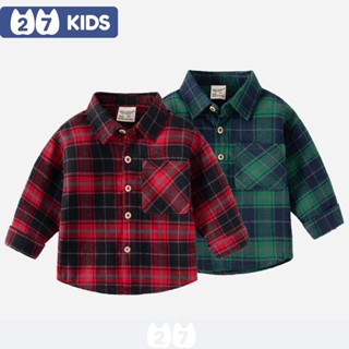  Áo sơ mi caro bé trai dài tay WELLKIDS somi mềm cổ bẻ đi học nam cho trẻ từ 2-8 tuổi BLSH7 