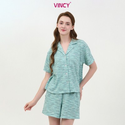 BST10W5T01-BỘ SHORT THUN VỚI THIẾT KẾ PIJAMA ĐƠN GIẢN MANG LẠI SỰ NĂNG ĐỘNG VÀ THOẢI MÁI KHI MẶC