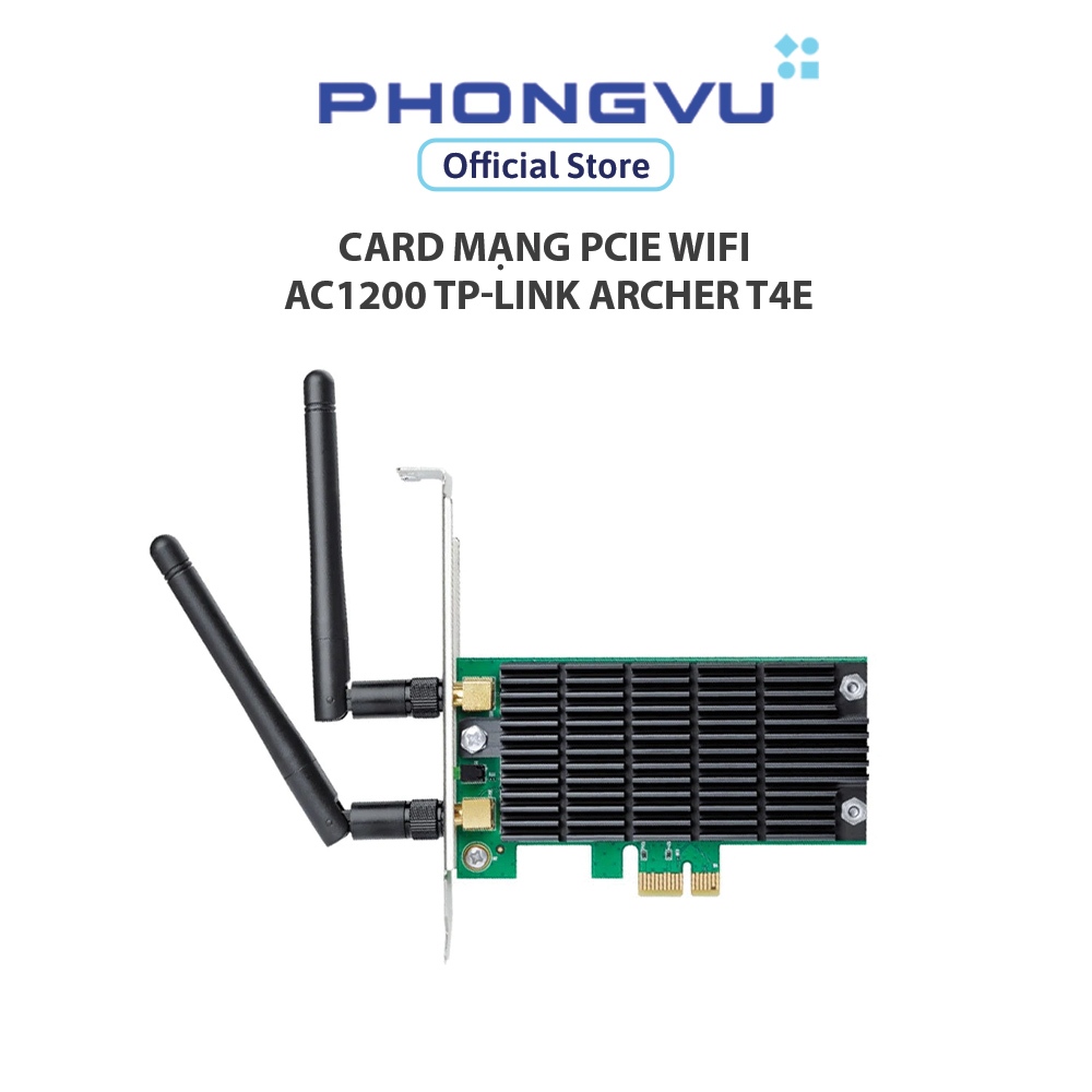 Card mạng PCIe WiFi AC1200 TP-Link Archer T4E - Bảo hành 24 tháng