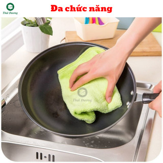 Combo 5 khăn treo bếp: lau tay, lau bếp, lau chén..(mua 10 tặng 1): có móc treo, mềm mại, thấm hút, không ra màu