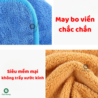Combo 5 khăn treo bếp: lau tay, lau bếp, lau chén..(mua 10 tặng 1): có móc treo, mềm mại, thấm hút, không ra màu