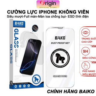  Kính cường lực iPhone Không viền trong suốt màn hình 16 Pro max 17 Pro max 14Promax 13 12 11Xsmax 15 Pro max  BK-Trắng  