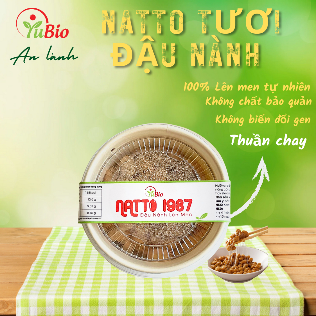 Đậu nành lên men Natto 1987 - Yubio (Chỉ giao hỏa tốc)