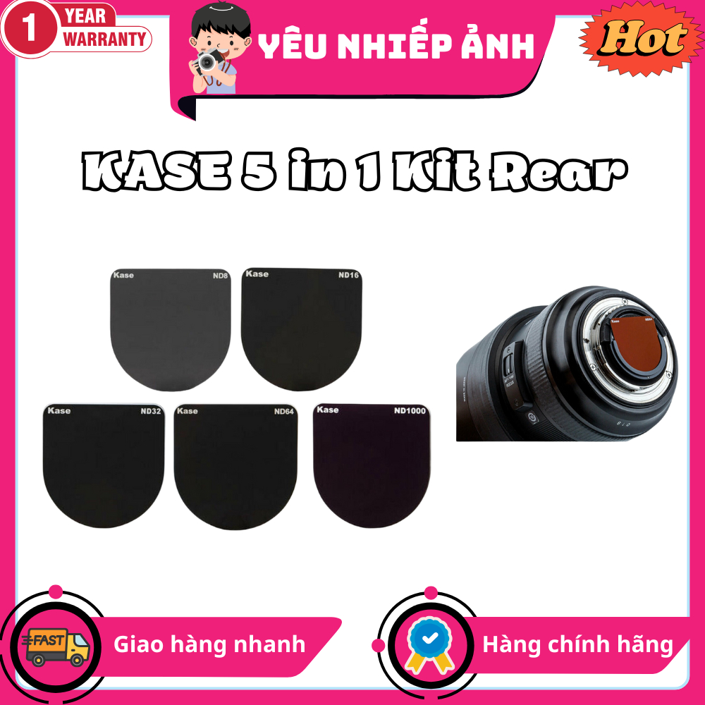 Kase 5 in 1 Kit Rear Filter for Sigma 14mm Nikon Mount