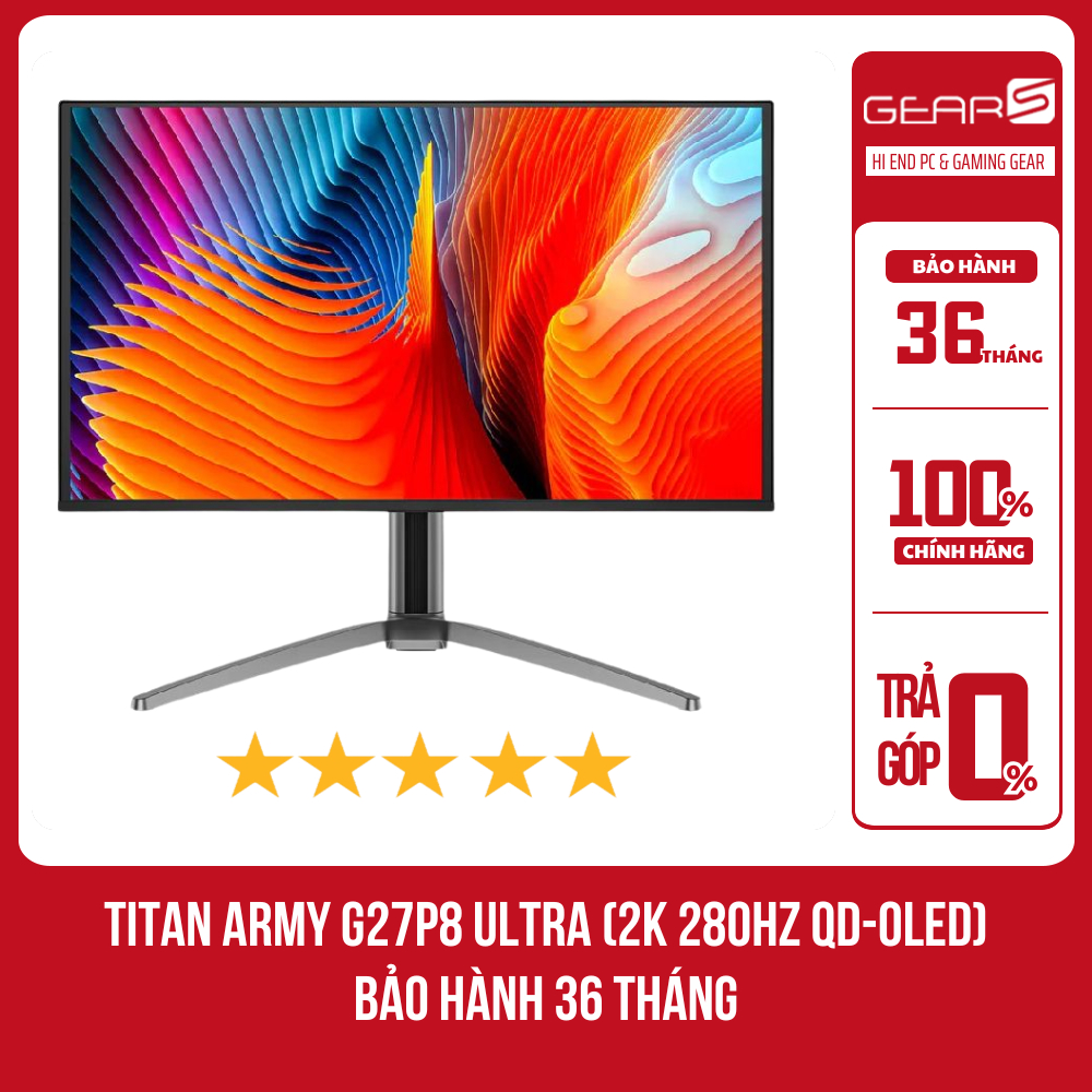 [FULL VAT] TITAN ARMY G27P8 Ultra (2K 280Hz QD-OLED) - Bảo hành 36 tháng