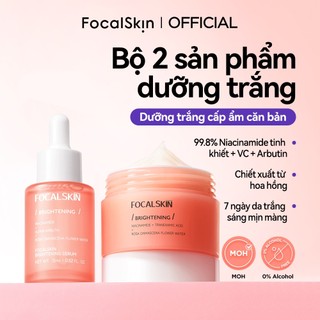  FOCALSKIN Combo Serum + Kem Dưỡng Trắng Da Mờ Thâm Mụn Vitamin C + Niacinamide B3 30ml + 30g 