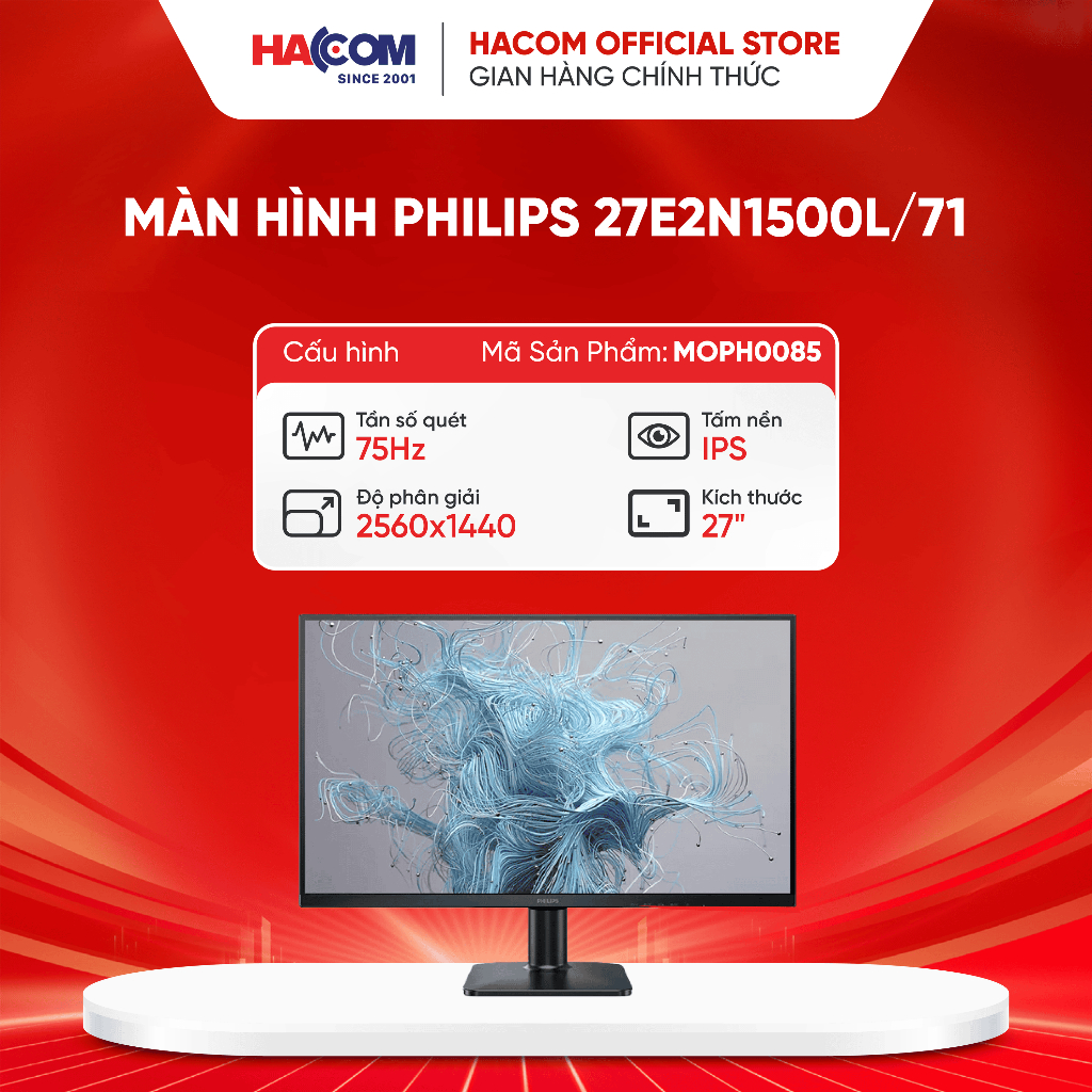 Màn hình Philips 27E2N1500L/71 (27 inch/QHD/IPS/75Hz/1ms)