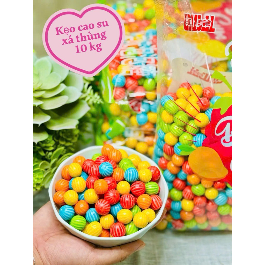 Kẹo Cao Su Vị Trái Cây Ăn Vặt Tuổi Thơ