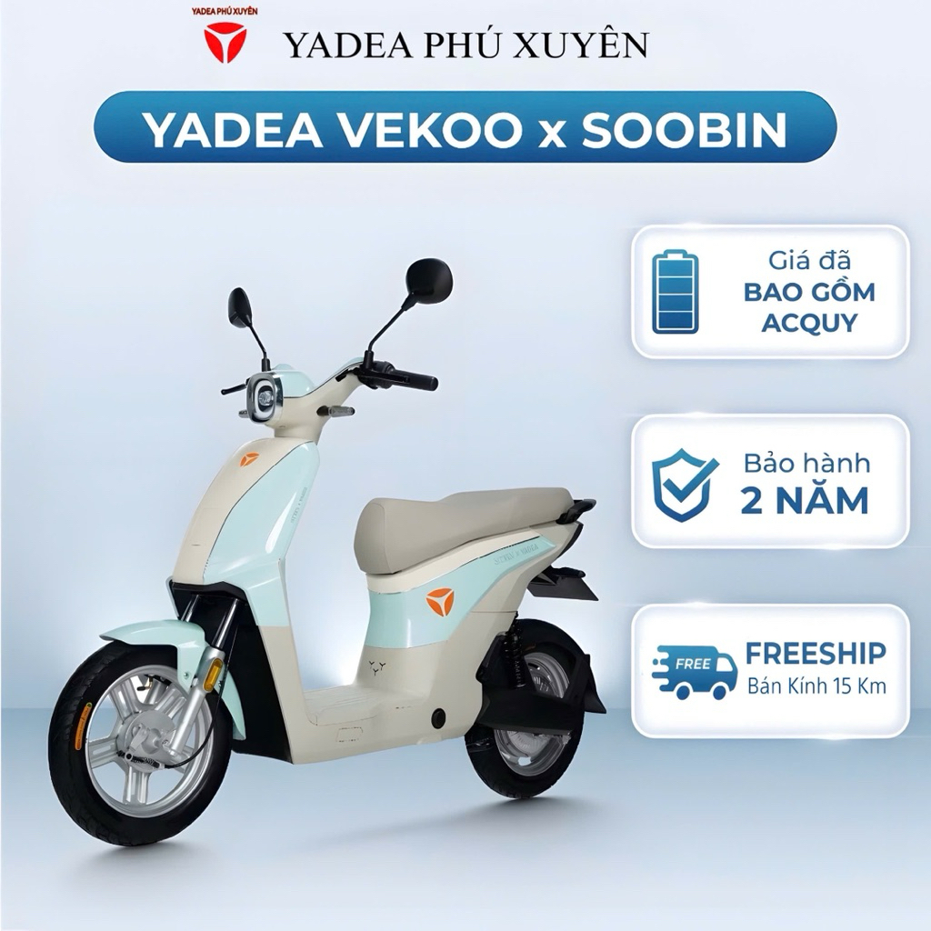 Xe Máy Điện Yadea Vekoo Chính Hãng Xe Điện Thông Minh 48V 22Ah 4 Bình . YadeaPhuXuyen
