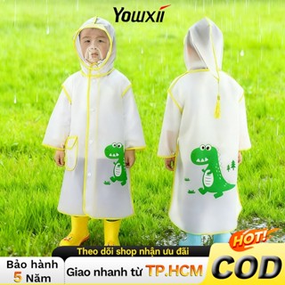 YOWXII 3 - 7 Tuổi Áo Mưa Cho Bé EVA Áo Mưa Trẻ Em