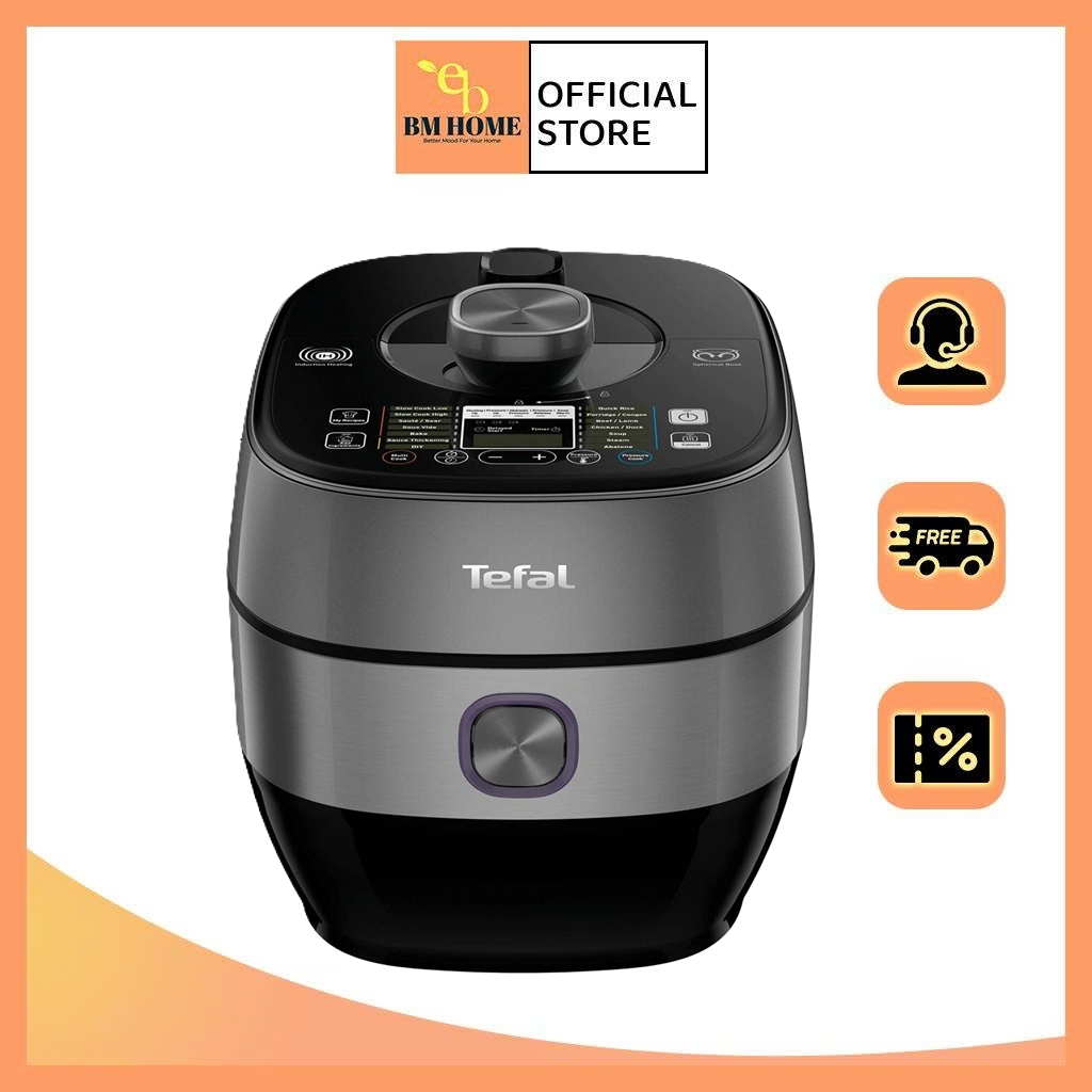 Nồi áp suất Tefal Smart Pro IH Multicooker CY638868 - 1300W, 5L - Hàng chính hãng bảo hành 24 tháng