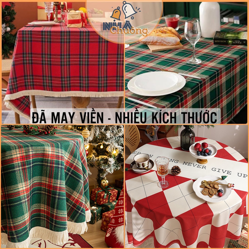  Khăn Trải Bàn Giáng Sinh 2026 Khăn Trải Bàn Noel Trang Trí Giáng Sinh 2026 Decor Quán Xá Lớp Học 