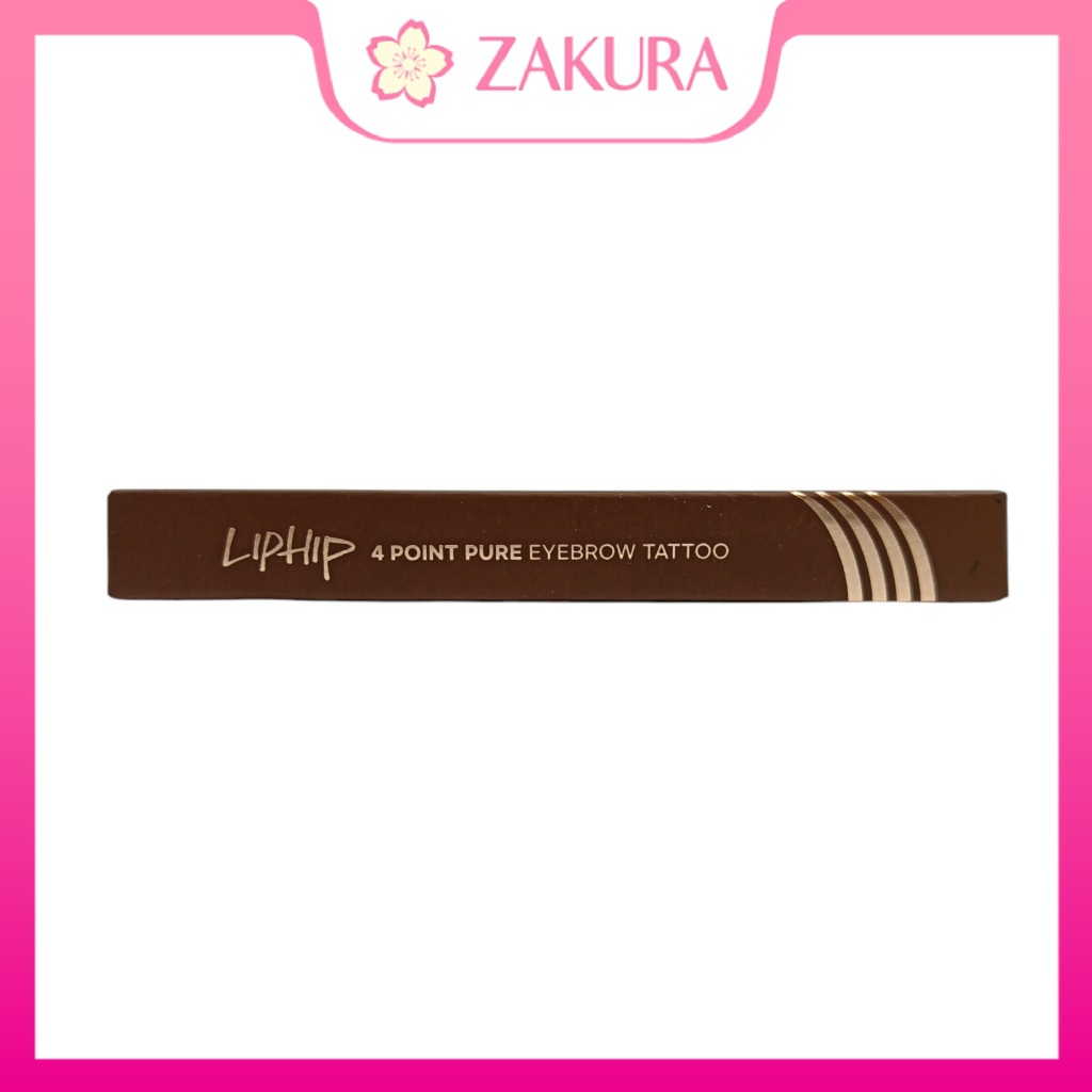 LipHip 4Point Pure Eyebrow Tattoo Pen - 01 Dark brown / 02 Light brown - 0.8g
