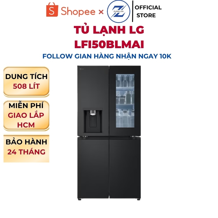 Tủ lạnh Multi Door Inverter LG 508L LFI50BLMAI - Bảo hành 24 tháng