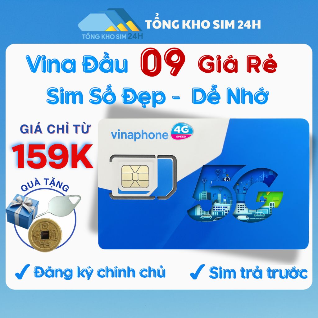 Sim Vinaphone đầu số cổ 0919 giá giảm chỉ còn từ 159k số đẹp dễ nhớ được đăng ký data