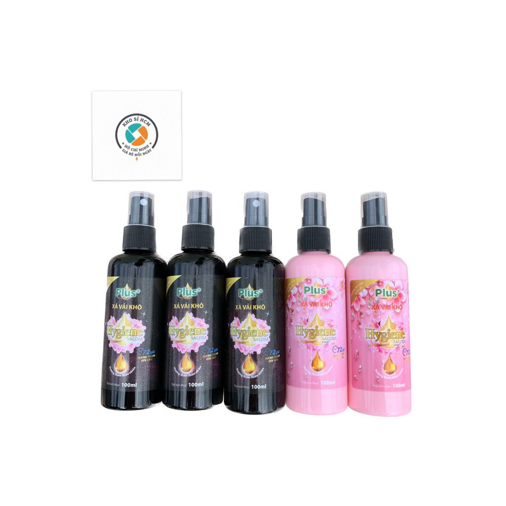 [Free ship] Combo 5 chai xịt vải khô HYGIENE PLUS lưu hương thơm lâu. Hàng Việt Nam Chất Lượng Cao